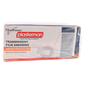 DRESS TRANSP FILM & PAD 25X10CM H/EA 50~