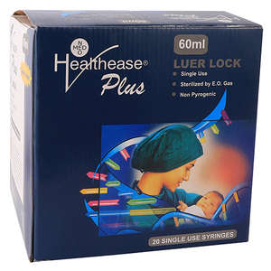 SYRI 50/60ML L/LOCK 3P LF HEALTHEASE 20~