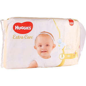 HUGGIES EXTRA CARE SIZE 3 PACK OF 60