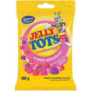 JELLY TOTS CRAZIBERRIES 100G X 40 ~
