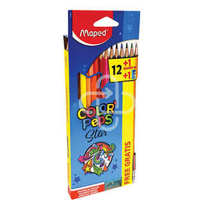 PENCIL COLOR-PEPS MAPED 12'S 1