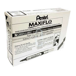MARKER WHITEBOARD MAXIFLO BLACK 12'S ~