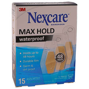 NEXCARE MAXHOLD WATERPROOF ASST 15