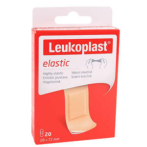 LEUKOPLAST ELASTIC TAN 28X72MM 20~