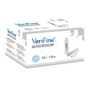 LANCET SAFETY VERIFINE 23G/1.8M 100