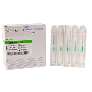 JELCO CLEAR 18G GREEN 50's