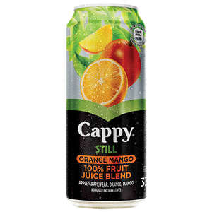 CAPPY STILL MANGO & ORANGE CAN 6X330ML~