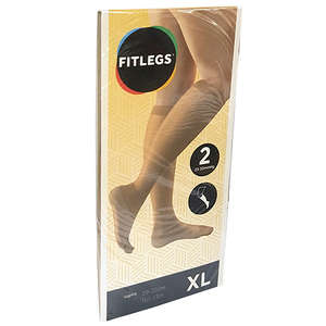 COMPRESSION STOCK BELOW KNEE BEIGE XL