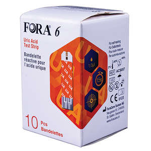 FORA 6 URIC ACID STRIPS 10