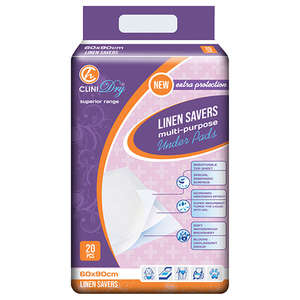 LINEN SAVER 60X90 PULP CLINIHEALTH 20~