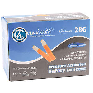 LANCET 28G SAFETY CLINIHEALTH 100s