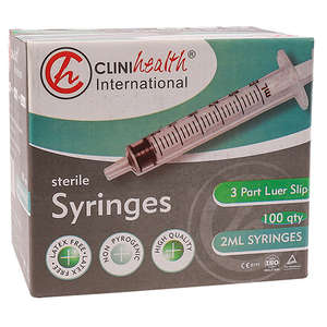 SYRI 2ML 3PART L/SLIP CLINIHEALTH 100~