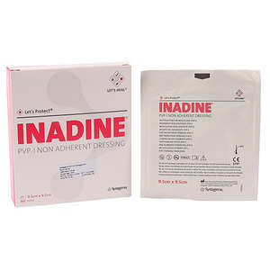 INADINE WOUND DRESSING 9.5CM X 9.5CM 25~