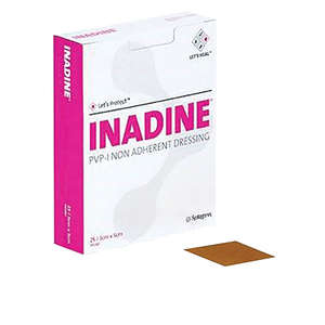 INADINE WOUND DRESSING 5CM X 5CM 25~