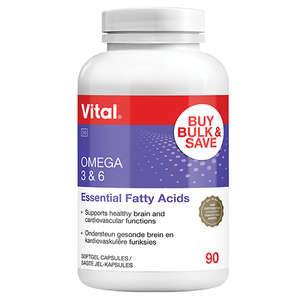 VITAL OMEGA 3&6 CONCEN CAPS 90