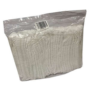 MOP CAP 18 inch ELASTIC WHITE 100s