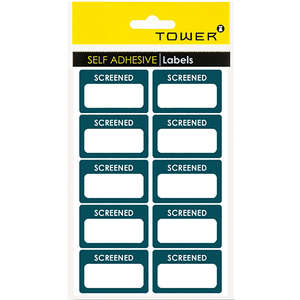 TOWER SCREENED LABELS
