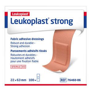 LEUKOPLAST STRONG FABRIC 22X63MM 100