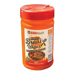 SANITOUCH BRAAI WIPES BIODEGRADABLE 100