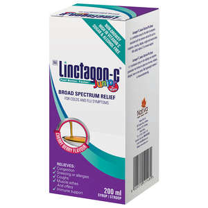 LINCTAGON C JUNIOR COLD & FLU SYR 200ML