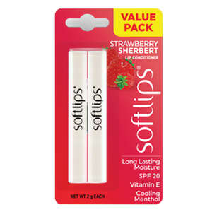 SOFTLIPS LIP BALM STRAWBERRY SHBERT VAP