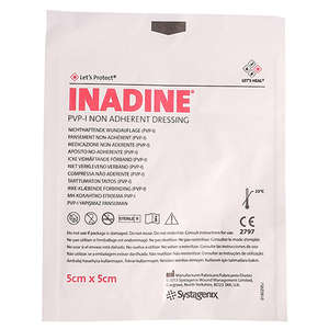 INADINE WOUND DRESSING 5CM X 5CM 1