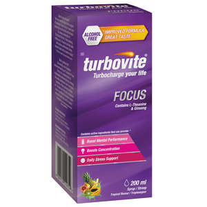 TURBOVITE FOCUS ALC FREE SYR 200ML