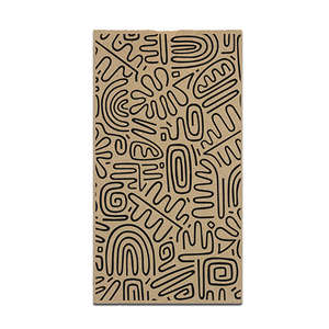 PAPER GIFT BAG LARGE ABSTRACT 500 ~