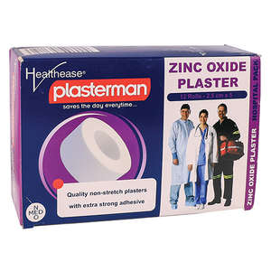 ZINC OXIDE TAPE 2.5CMX5 HEALTHEASE 12's