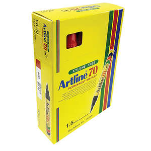 MARKER ARTLINE EK70 BULLET RED 1'S