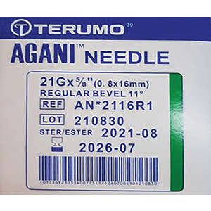 NEEDLE 21GX16MM TERUMO GREEN 100~