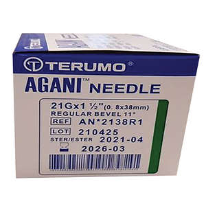 NEEDLE 21GX38MM TERUMO GREEN 100~