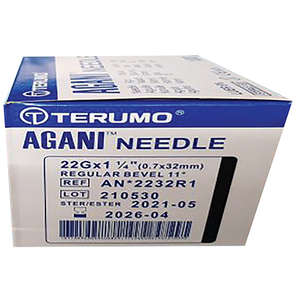NEEDLE 22GX32MM TERUMO BLACK 100~