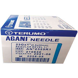 NEEDLE 23GX25MM TERUMO 100s BLUE