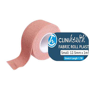 FABRIC PLASTER ROLL 12.5MMX1M CLINIHEA 1