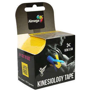 KINESIO TAPE YELLOW 5CMX5CM ALMEGA 1
