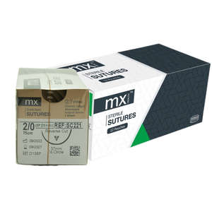 SUT MX CHROMIC  2/0 RC 1/2 37MM 12~