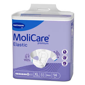 MOLICARE PREM ELASTIC 8 DROP XLRG NIG 14