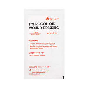 ROOSIN HYDROCOL DRES EXT THIN 5X10CM 10~