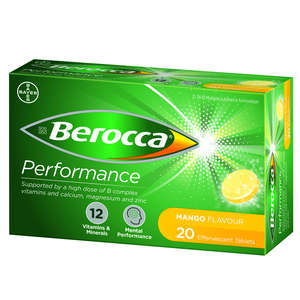 BEROCCA PERFORMANCE EFFERV MANGO 20