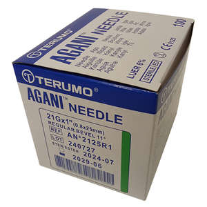 NEEDLE 21GX25MM TERUMO GREEN 100~