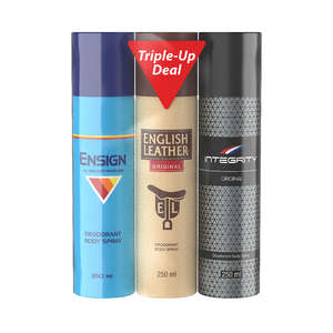 TRIPLE UP DEO ASSORTED 3X250ML ~