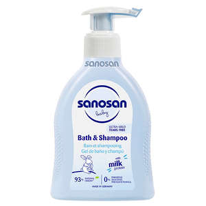 SANOSAN BABY BATH AND SHAMPOO 200ML