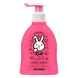 SANOSAN BABY BATH & SHPO RASPBERRY 400ML