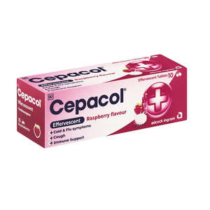 CEPACOL EFF TABLETS RASPBERRY 10