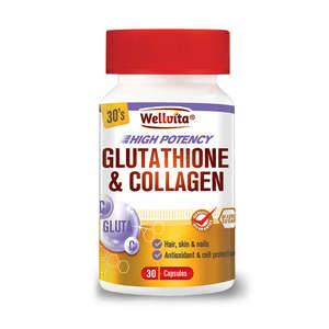 WELLVITA GLUTATHIONE & COLLAGEN 30 CAPS