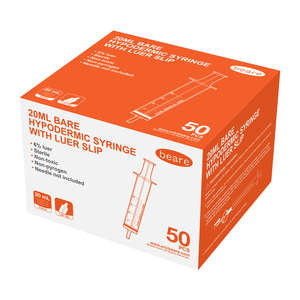 SYRI 20ML BARE L/S BLISTER PK 50`s