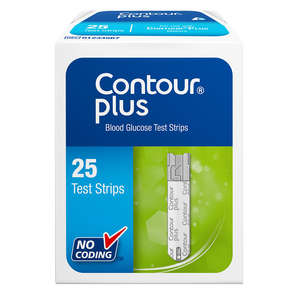 CONTOUR PLUS BLOOD GLUCOSE STRIPS 25s
