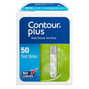 CONTOUR PLUS BLOOD GLUCOSE STRIPS 50s
