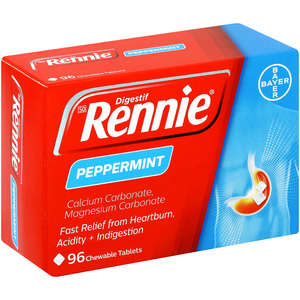 RENNIES TABLETS PEPPERMINT 96